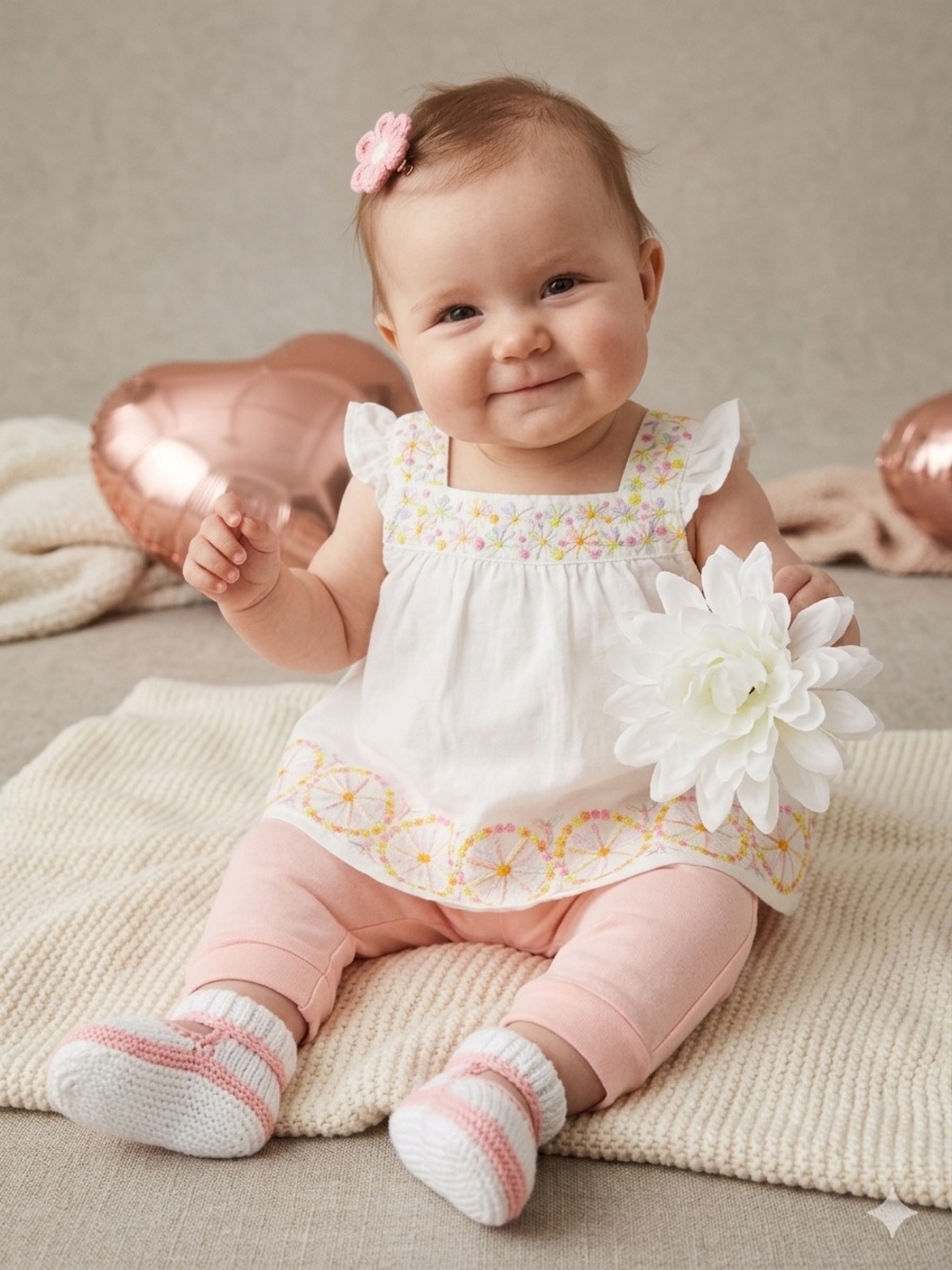 H&M Baby Girl Vintage & Joe Fresh Outfit Set – Size NB- 4mos NWT
